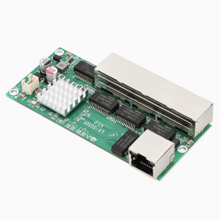 Module de commutation industriel, alimentation POE inversée